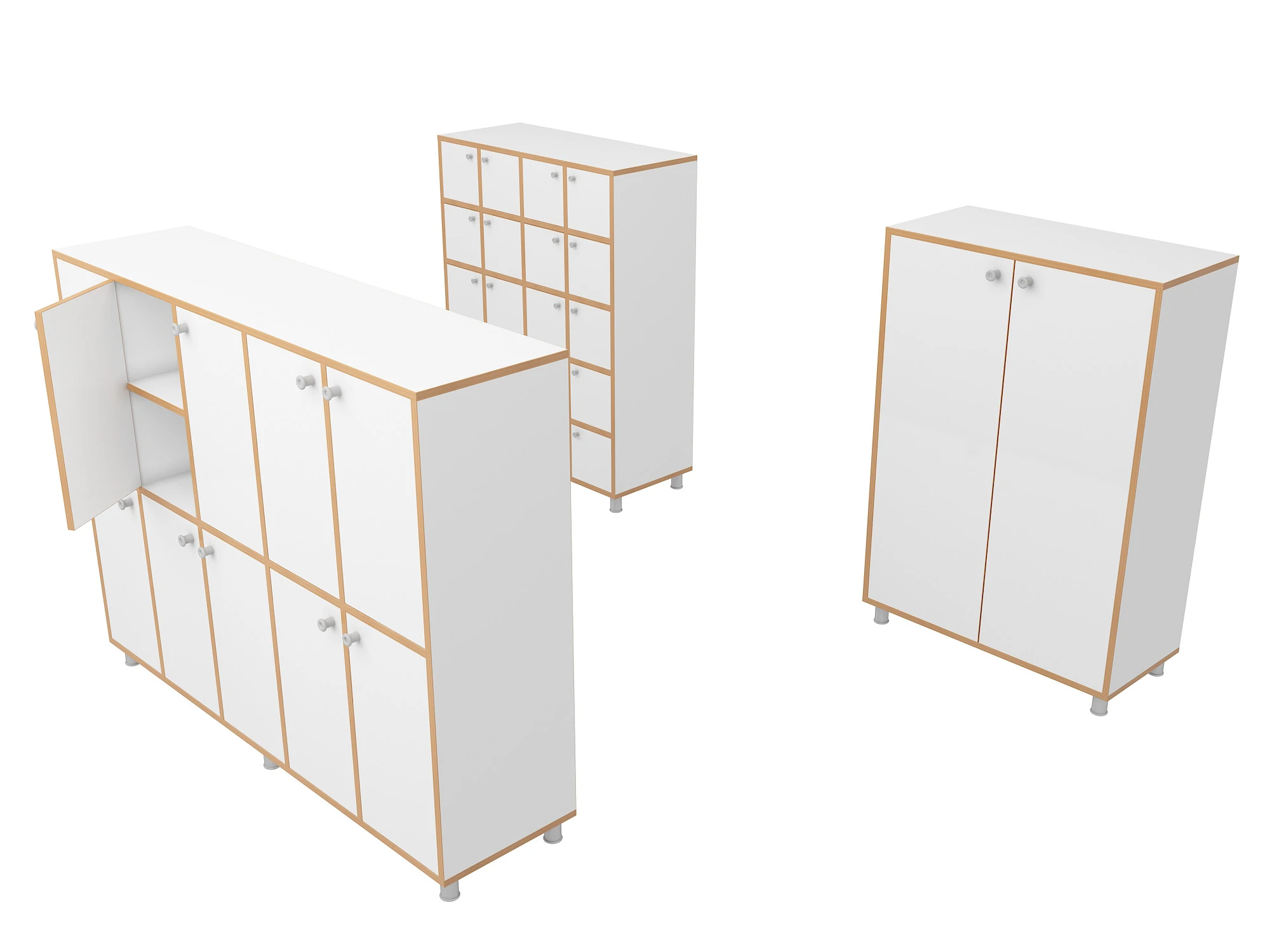 Classroom Cabinet 3D Model .c4d .max .obj .3ds .fbx .stl .blend 