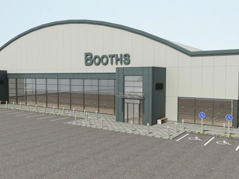 Store Building 3D Model
