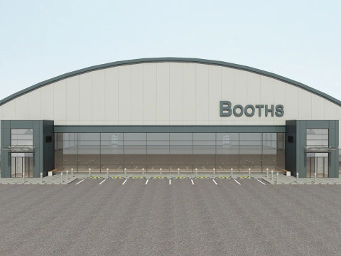 Store Building 3D Model