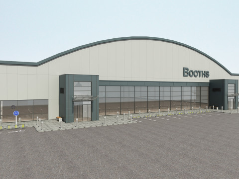 商店大楼 3D 模型