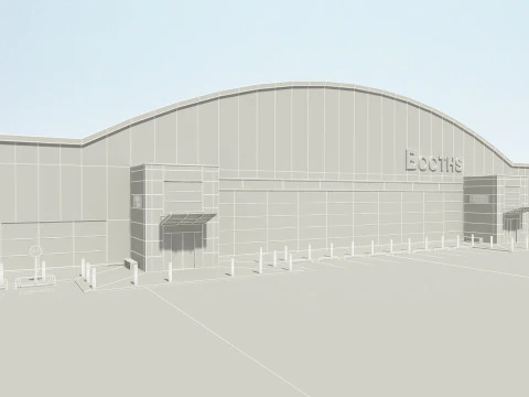 Store Building 3D Model