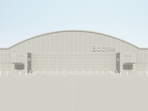 商店大楼 3D 模型