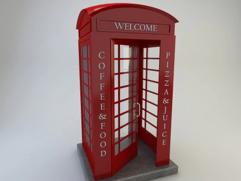 Telephone Cabinet 3D Model