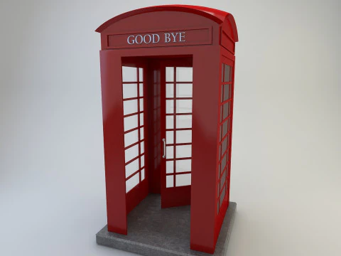 Telephone Cabinet 3D Model