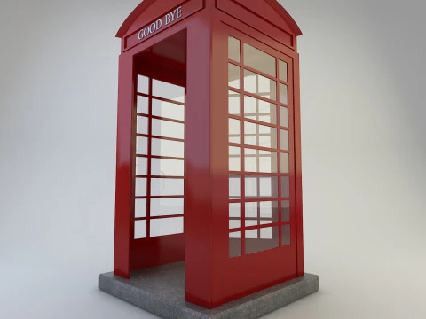 Telephone Cabinet 3D Model