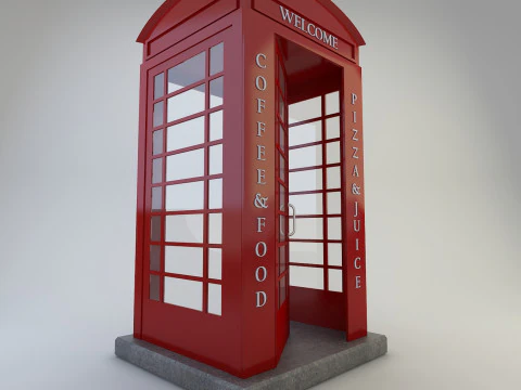 Telephone Cabinet 3D Model