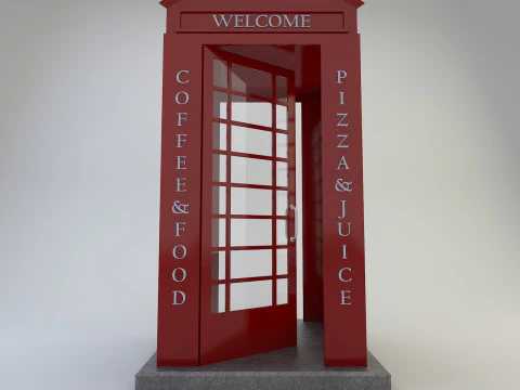 Telephone Cabinet 3D Model