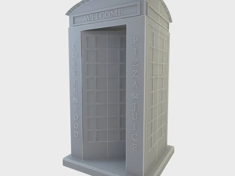Telephone Cabinet 3D Model