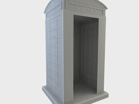 Telephone Cabinet 3D Model
