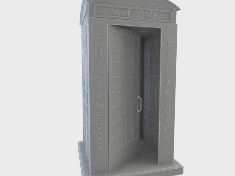 Telephone Cabinet 3D Model