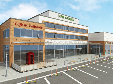 Mall Building 3D Model