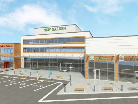 Mall Building 3D Model