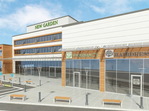 Mall Building 3D Model