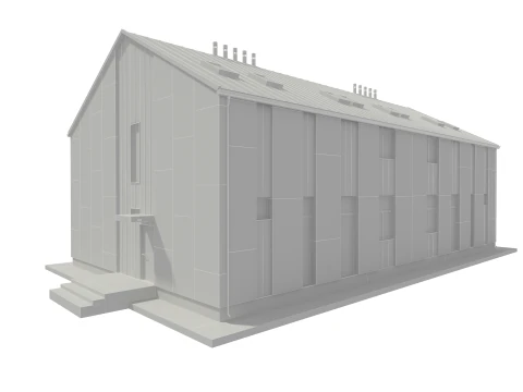 Modern House Building 3D Model