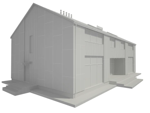 Modern House Building 3D Model