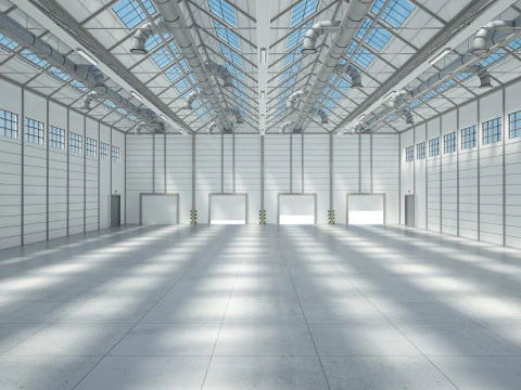 Warehouse Interior 3D Model