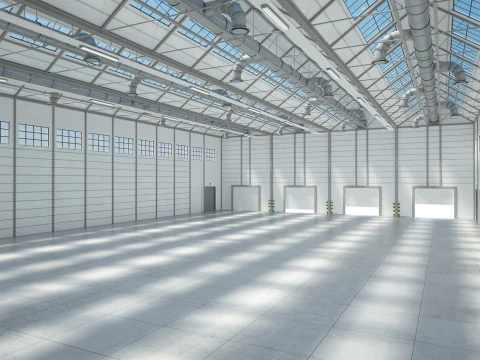 Warehouse Interior 3D Model