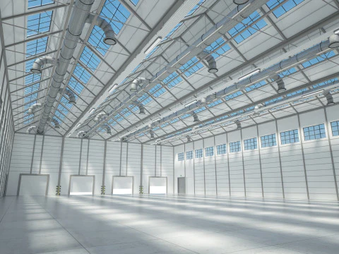 Warehouse Interior 3D Model