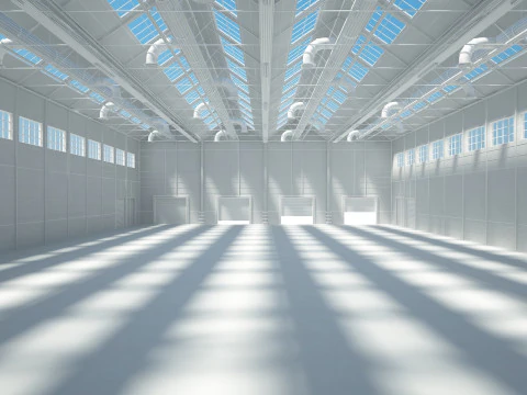 Warehouse Interior 3D Model