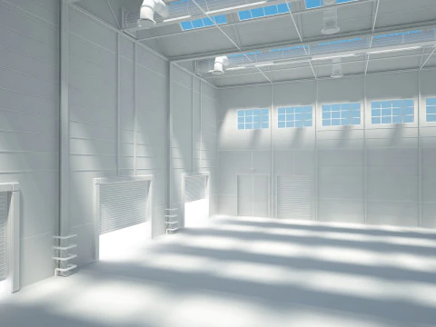 Warehouse Interior 3D Model