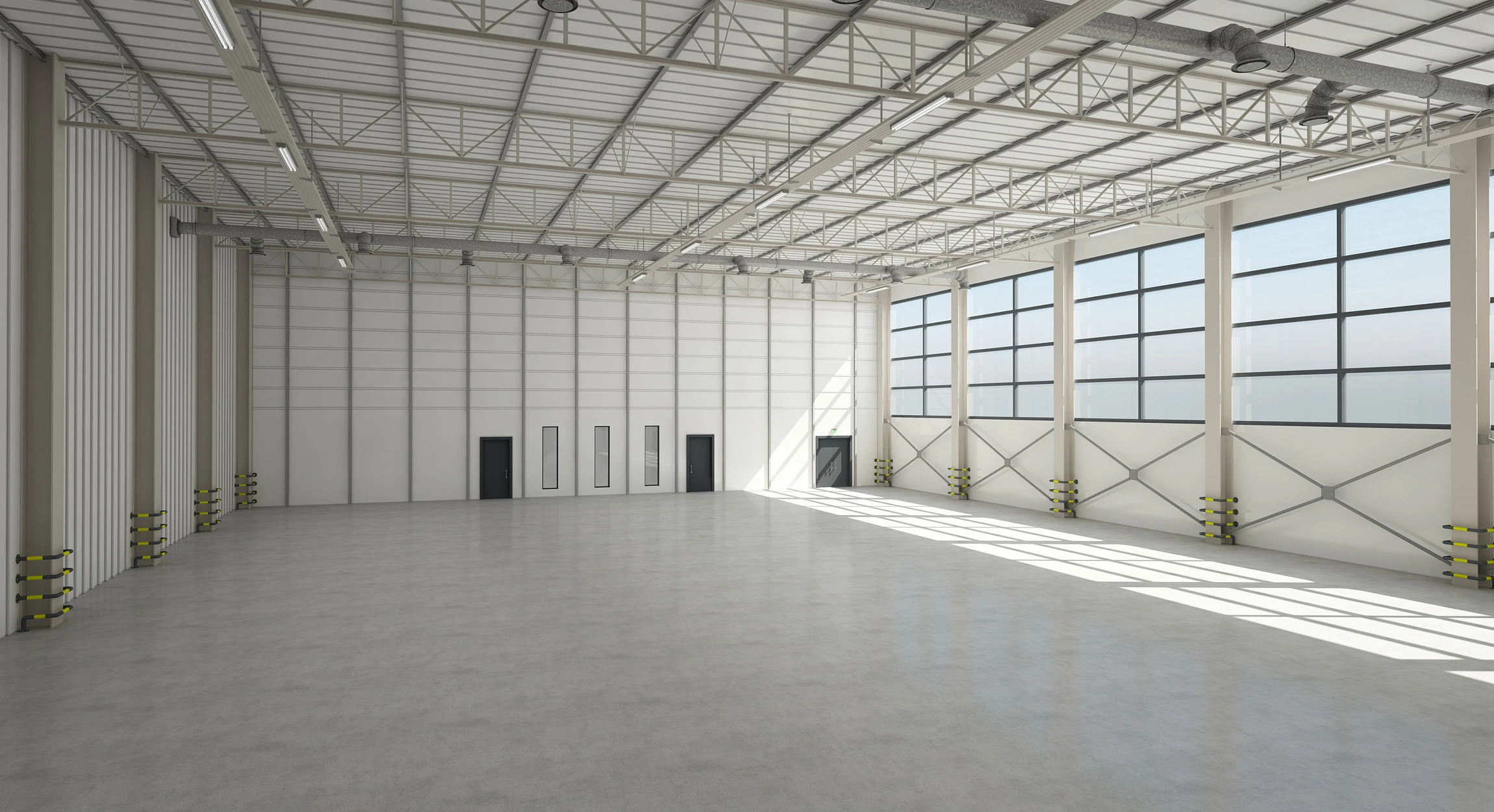 Warehouse Interior 3D Model .c4d .max .obj .3ds .fbx .stl .blend 