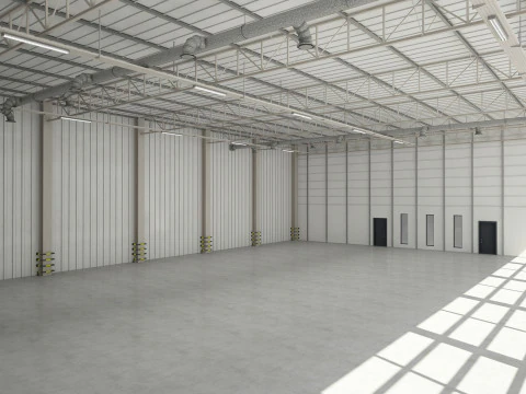 Warehouse Interior 3D Model