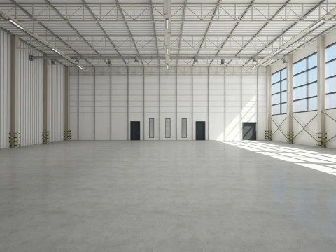 Warehouse Interior 3D Model