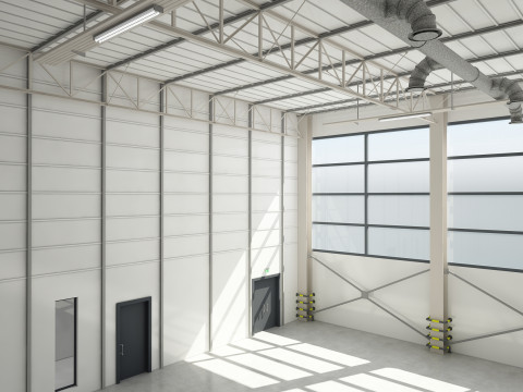 Interno del magazzino Modello 3D