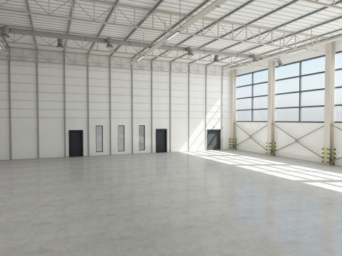 Interno del magazzino Modello 3D