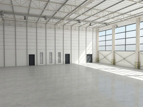 Warehouse Interior 3D Model