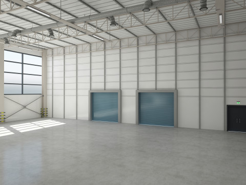 Interno del magazzino Modello 3D