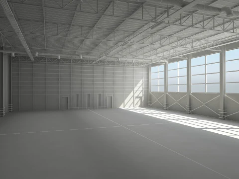 Warehouse Interior 3D Model