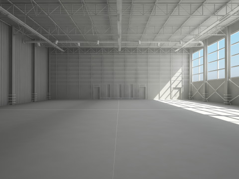 Interno del magazzino Modello 3D