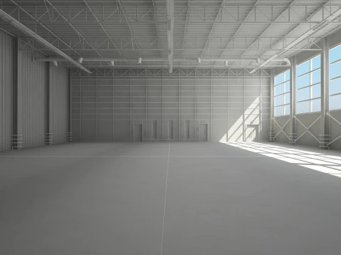 Warehouse Interior 3D Model