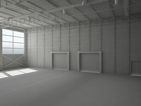 Warehouse Interior 3D Model