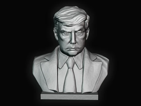 Donald Trump Bust Mugshot 3D Print Model
