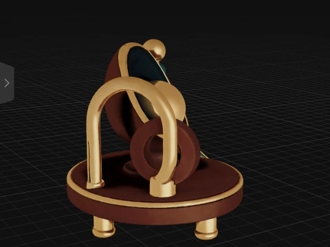Whimsical Throne of Luxury Play 3D Model
