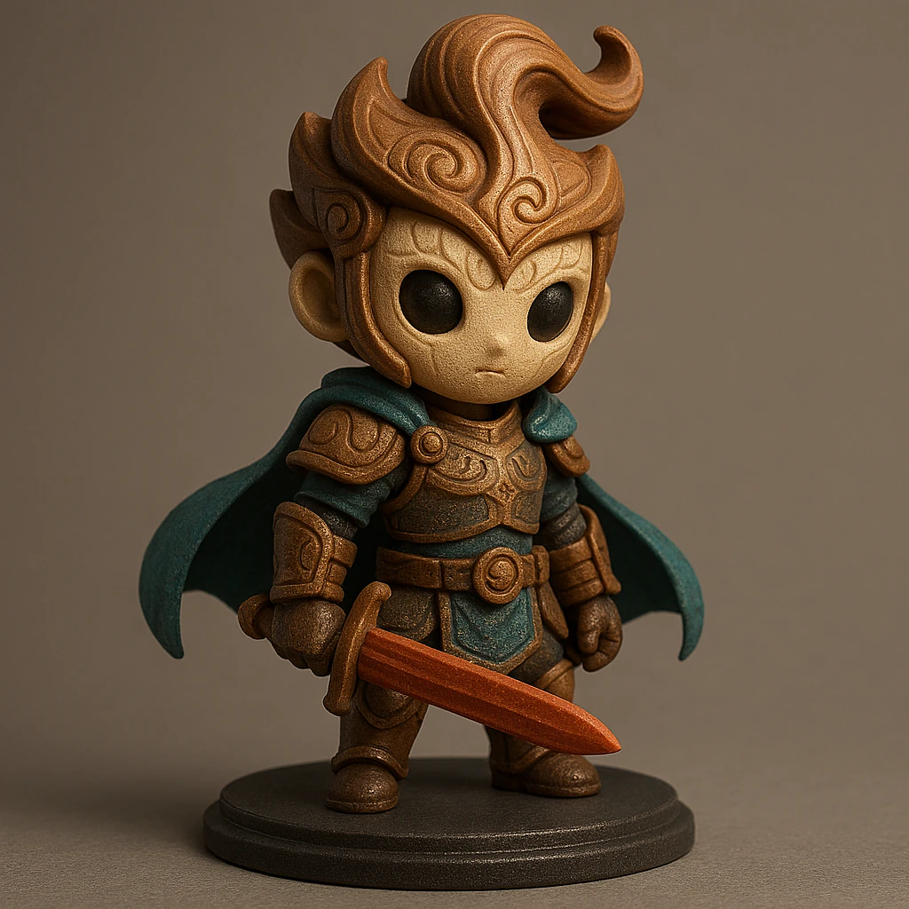 Mini Guardian of the Ember Realm 3D Model .c4d .max .obj .3ds .fbx .stl .blend 