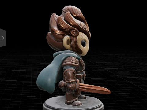 Mini Guardian of the Ember Realm 3D Model