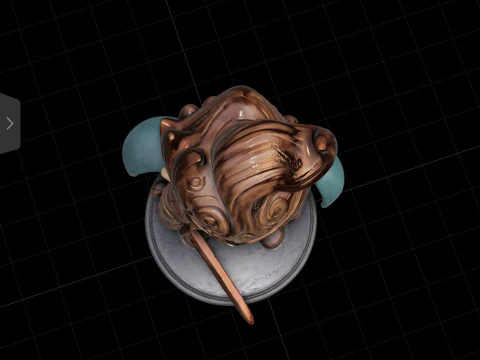 Mini Guardian of the Ember Realm 3D Model