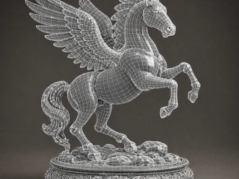 Crystal Pegasus of Eternal Glory 3D Model