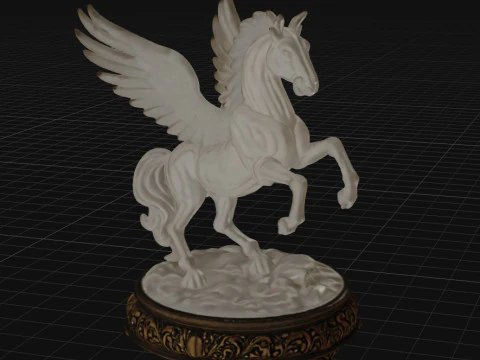 Crystal Pegasus of Eternal Glory 3D Model