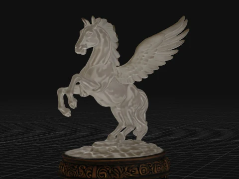 Crystal Pegasus of Eternal Glory 3D Model