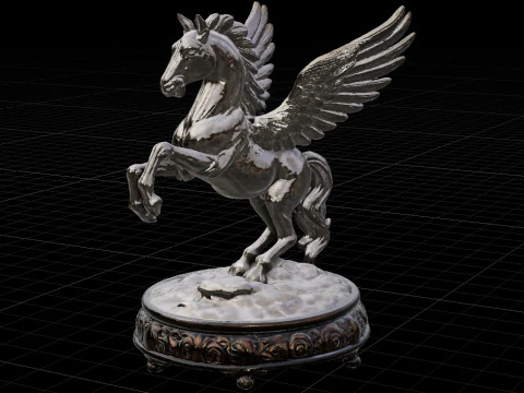 Crystal Pegasus of Eternal Glory 3D Model