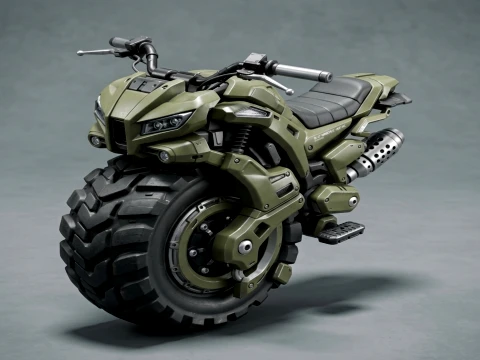 Futuristic Military ATV 3D Model