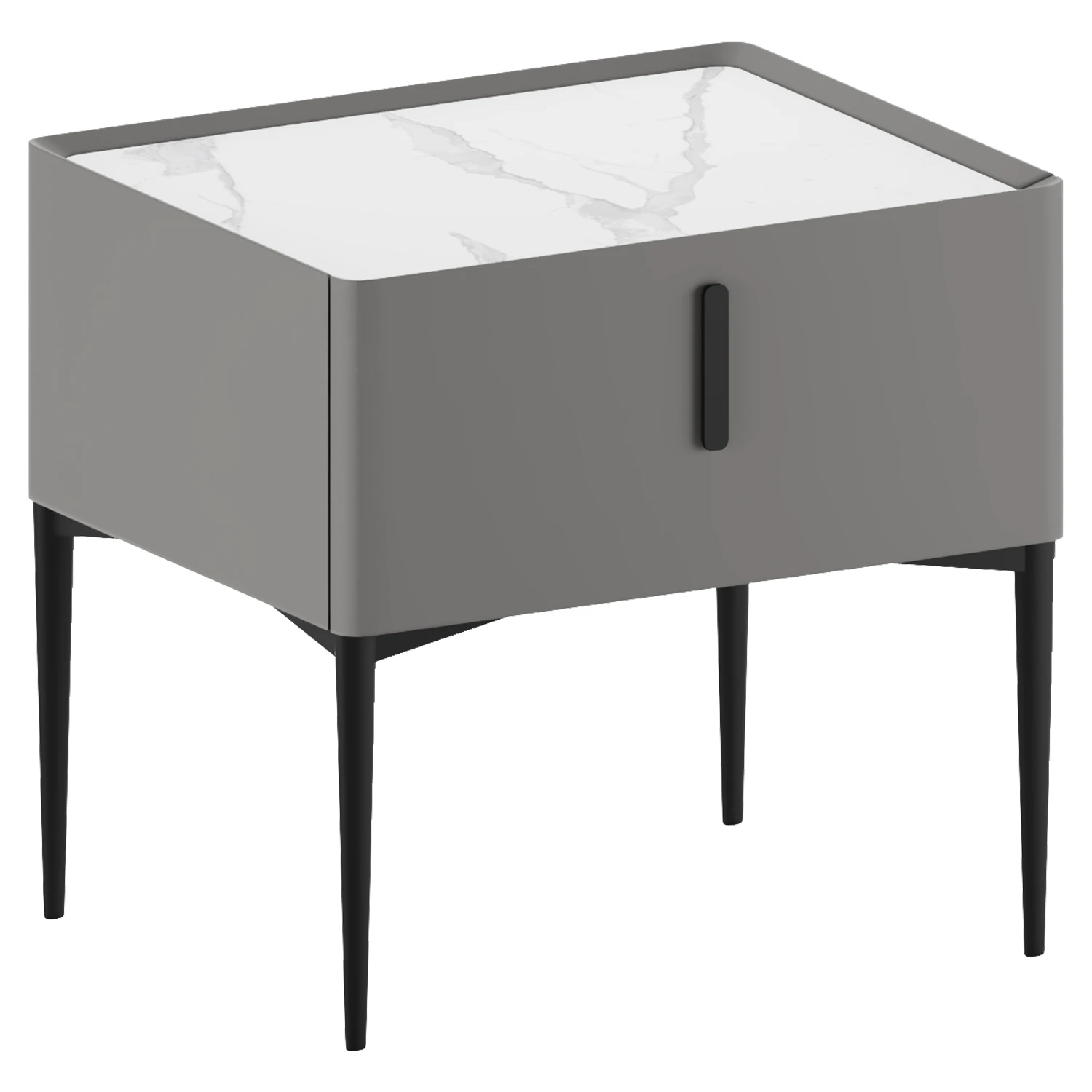 Bedside Desk Cabinet 3D Model .c4d .max .obj .3ds .fbx .stl .blend 