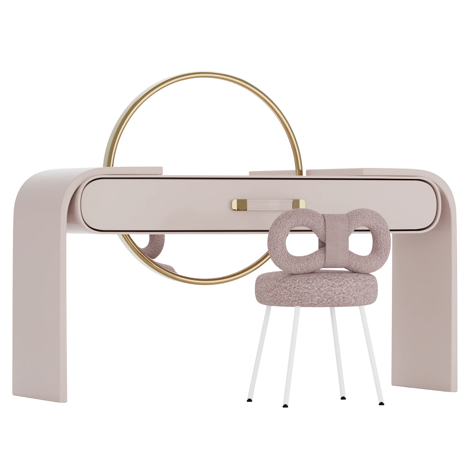 Dressing table 3D Model .c4d .max .obj .3ds .fbx .stl .blend