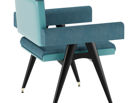 ग्रेसन डाइनिंग चेयर 3D मॉडल