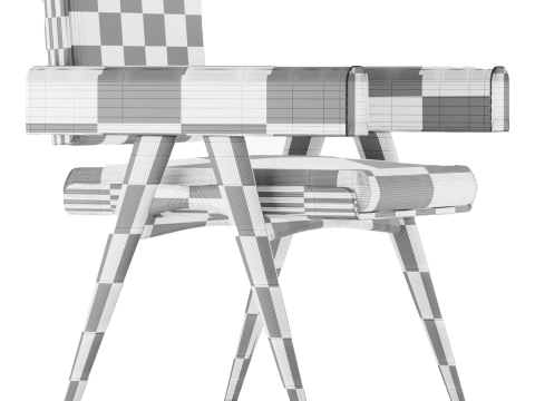 ग्रेसन डाइनिंग चेयर 3D मॉडल