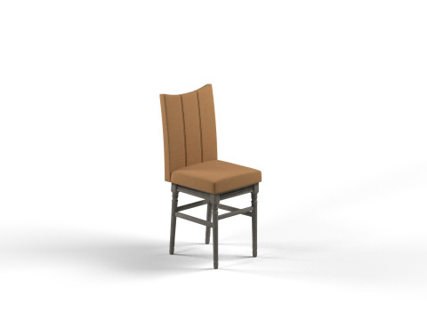 Krzesło do jadalni w smokingu Model 3D